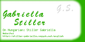 gabriella stiller business card
